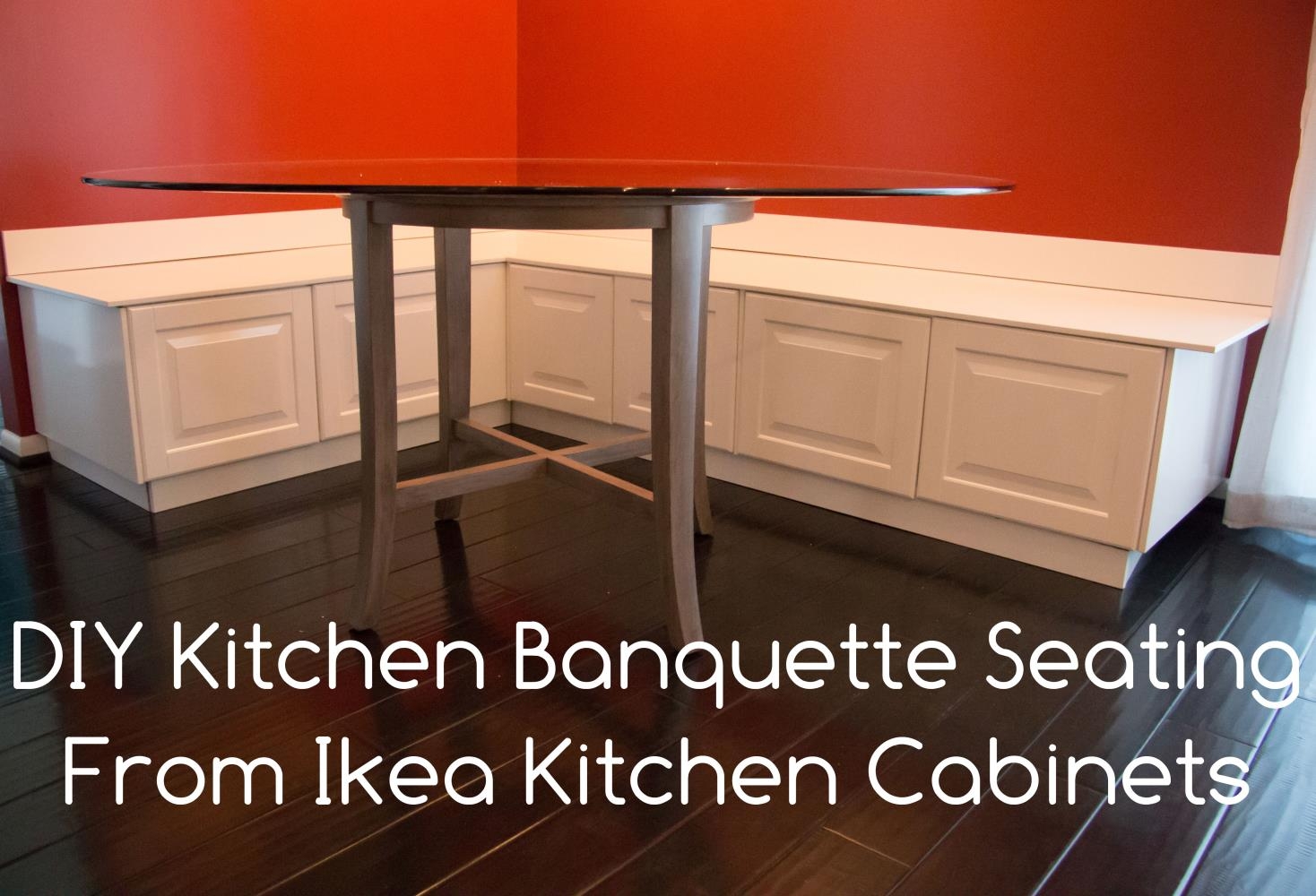 Diy Kitchen Banquette Bench Using Ikea Cabinets Ikea Hacks