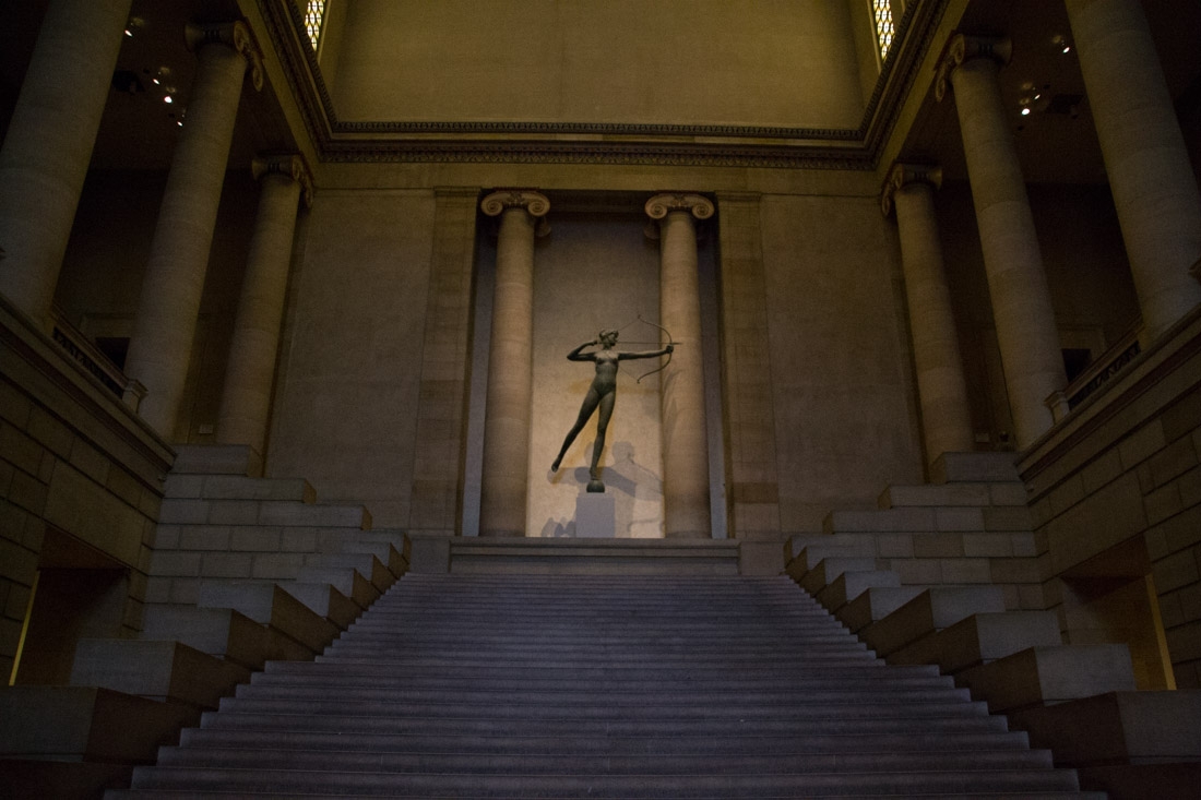 Entrance inside the Philadelphia Museum of Art