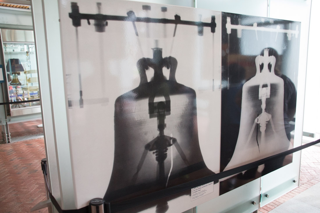 X-ray of the Liberty Bell