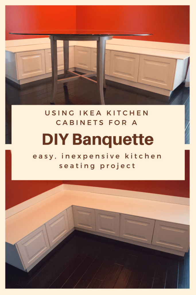 DIY Banquette and Kitchen Seating using Ikea Cabinets | Ikea Hack