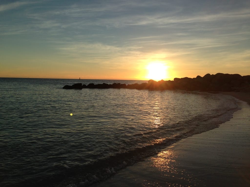 Sunset in Key West from Fort Zachary Taylor State Park