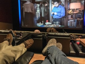 reclining seats at the movie theater