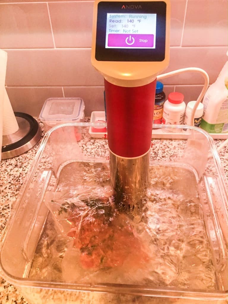 anova sous vide cooking