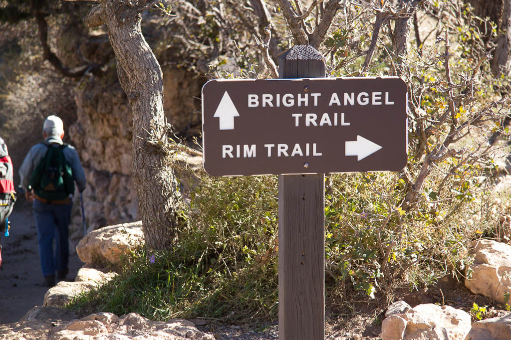 Bright Angel Trail sign