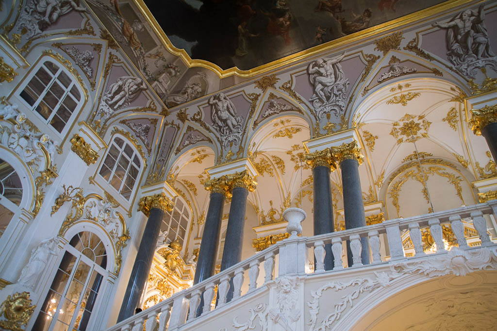 Ornate walls Inside the Hermitage