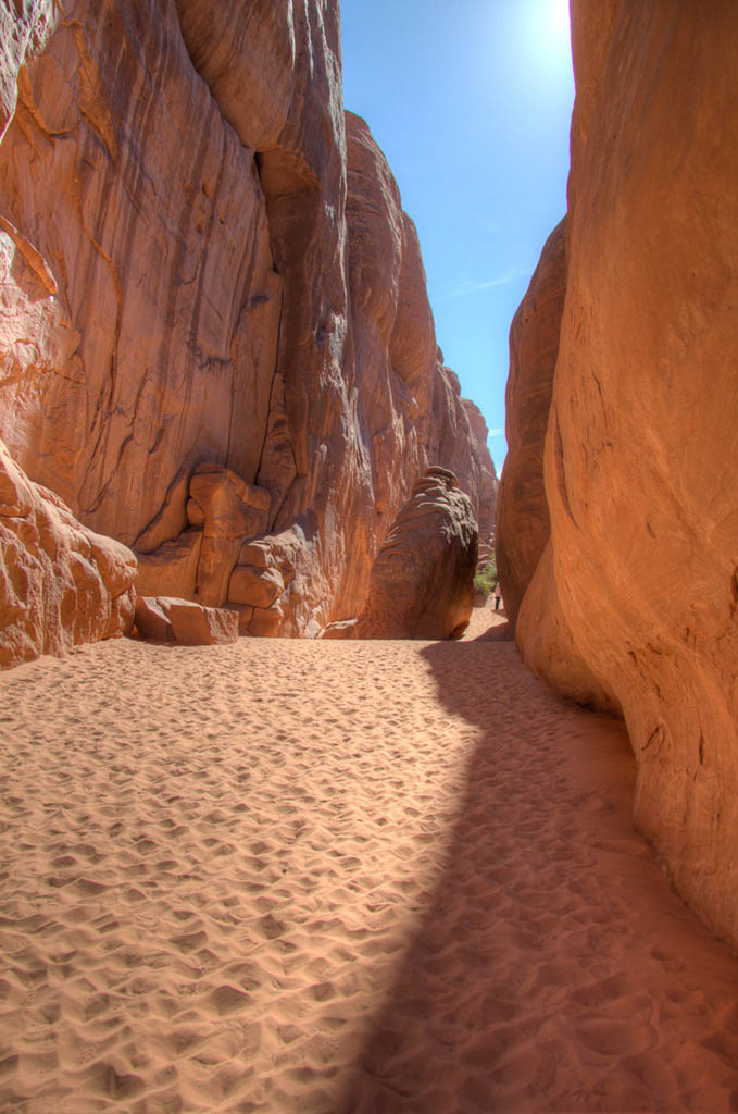 Hike to Sand Dune Arch at Arches National Park