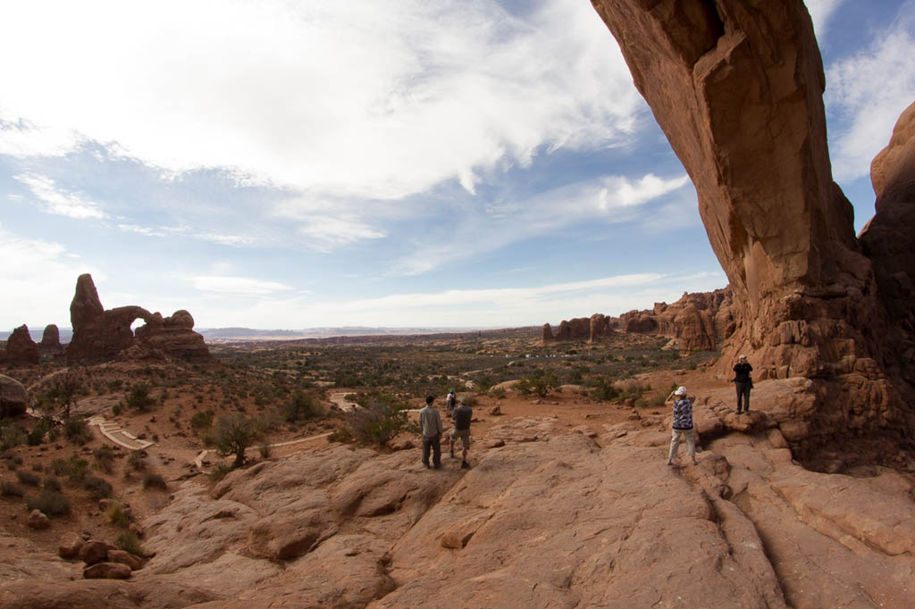 View from sitting under North Windows Arch