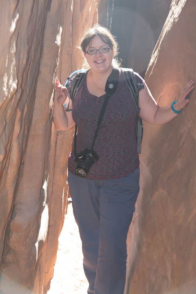 Melissa at Sand Dune Arch