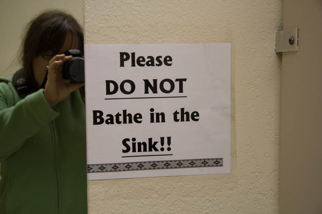 Funny signs - please do not bathe in sink