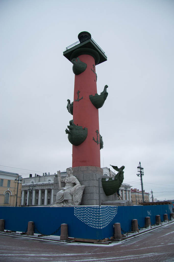 Old lighthouse on Neva River