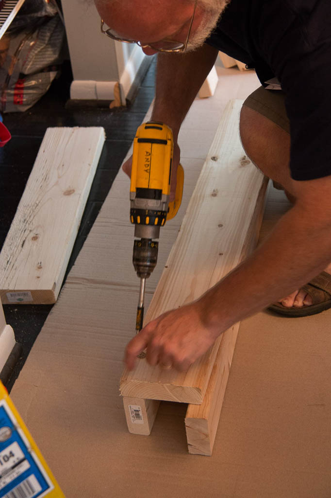 Building framing for drywall addition for closet overhang