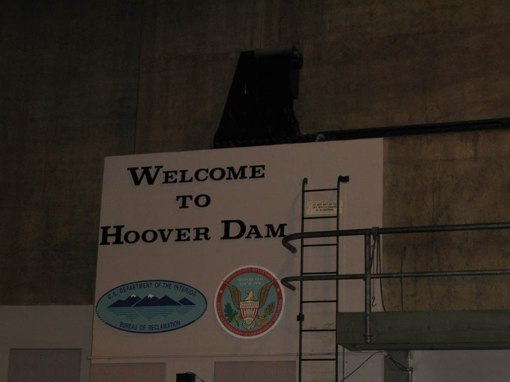 Welcome to Hoover Dam Sign