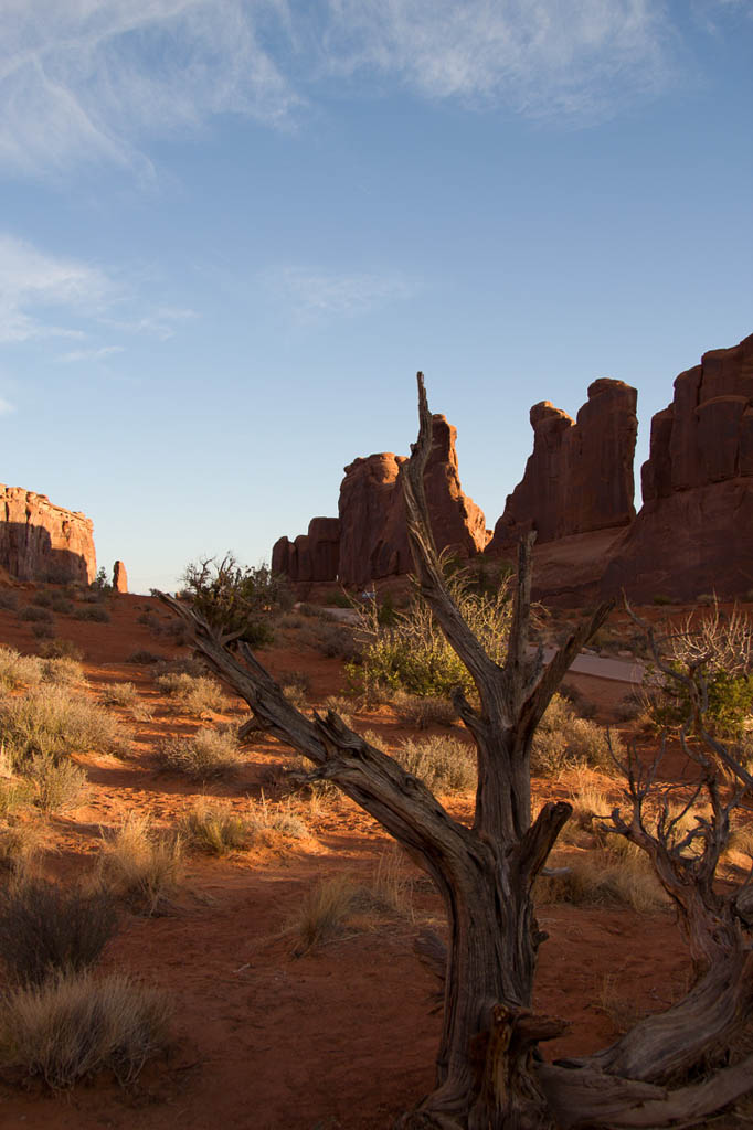 Park Avenue trail and hike at Arches National Park