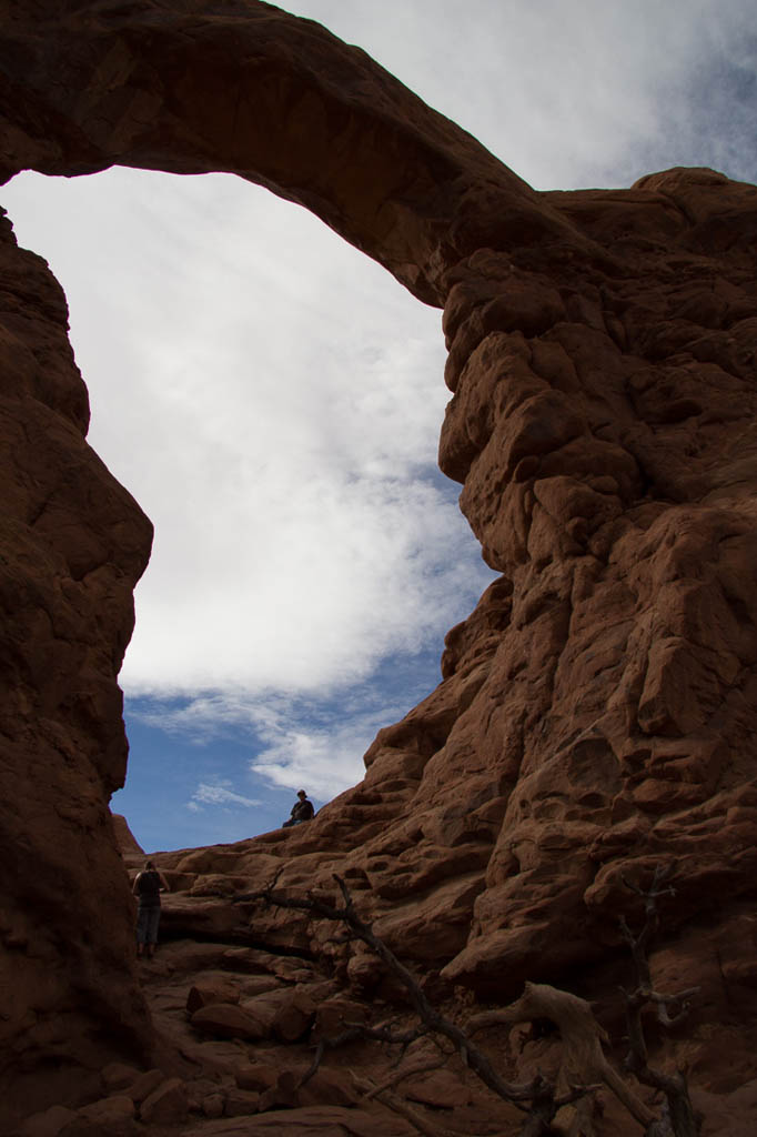 Ken Sitting under Turret Arch