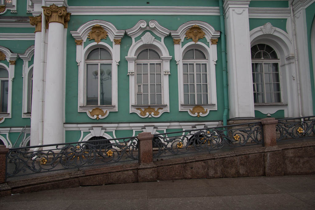 Outside the Hermitage in St. Petersburg, Russia