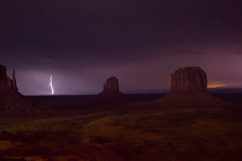 Lightning Storm in Monument Valley