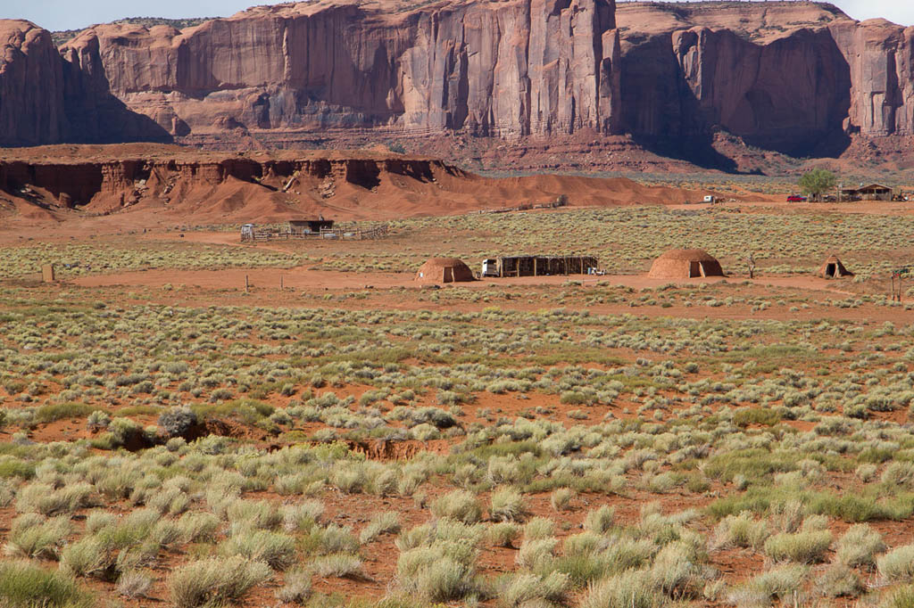 Hogans - Traditional Navajo Dwellings - Monument Valley