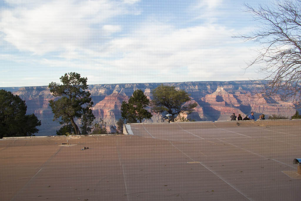 View from Thunderbird Lodge at Grand Canyon