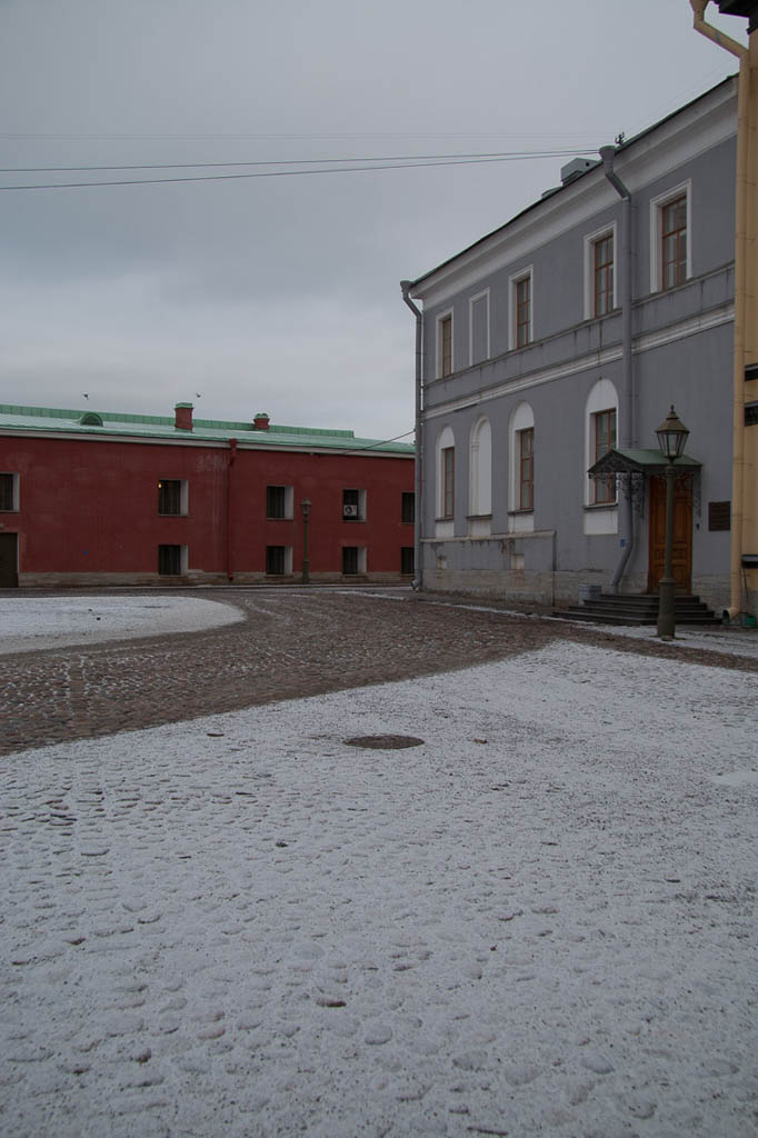 Grounds of the St. Peter and Paul Fortress in St. Petersburg, Russia