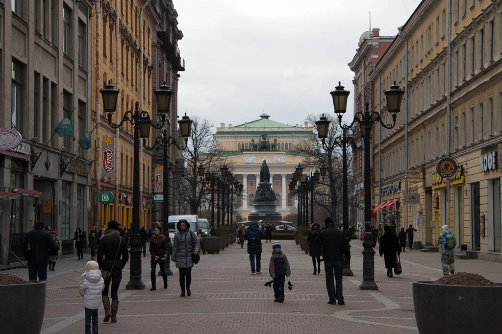 Side streets from Nevsky Prospect