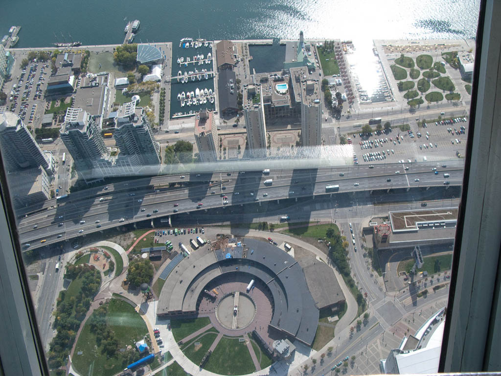 View from top deck of CN Tower