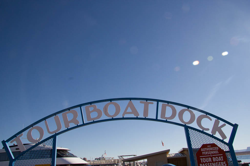 Tour Boat area at Lake Powell