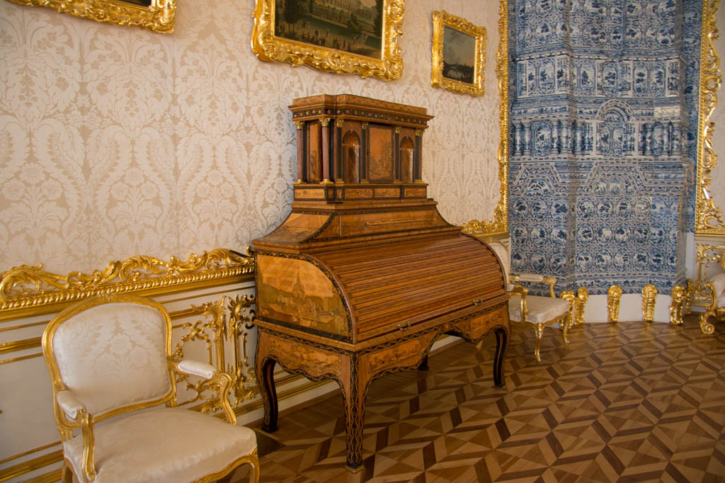 Rooms in Catherine Palace in St. Petersburg, Russia