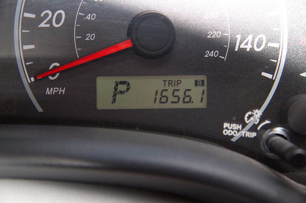 Southwestern USA road trip mileage driven