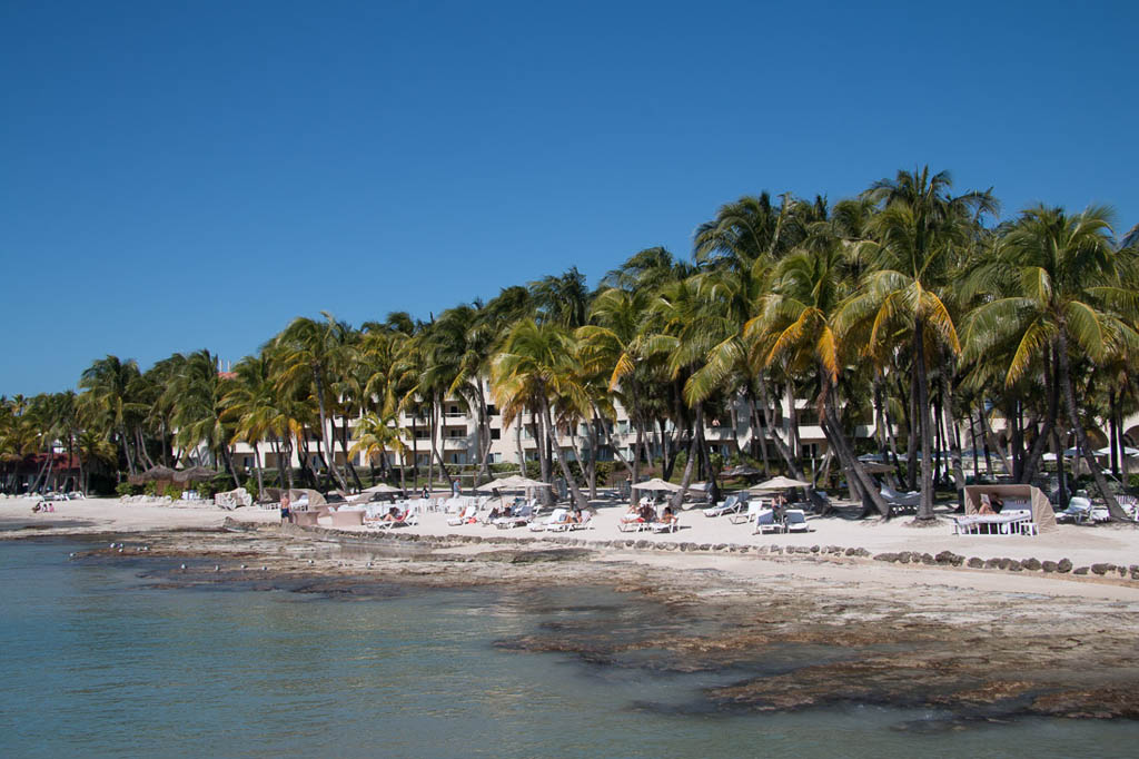 View from pier where you enter water