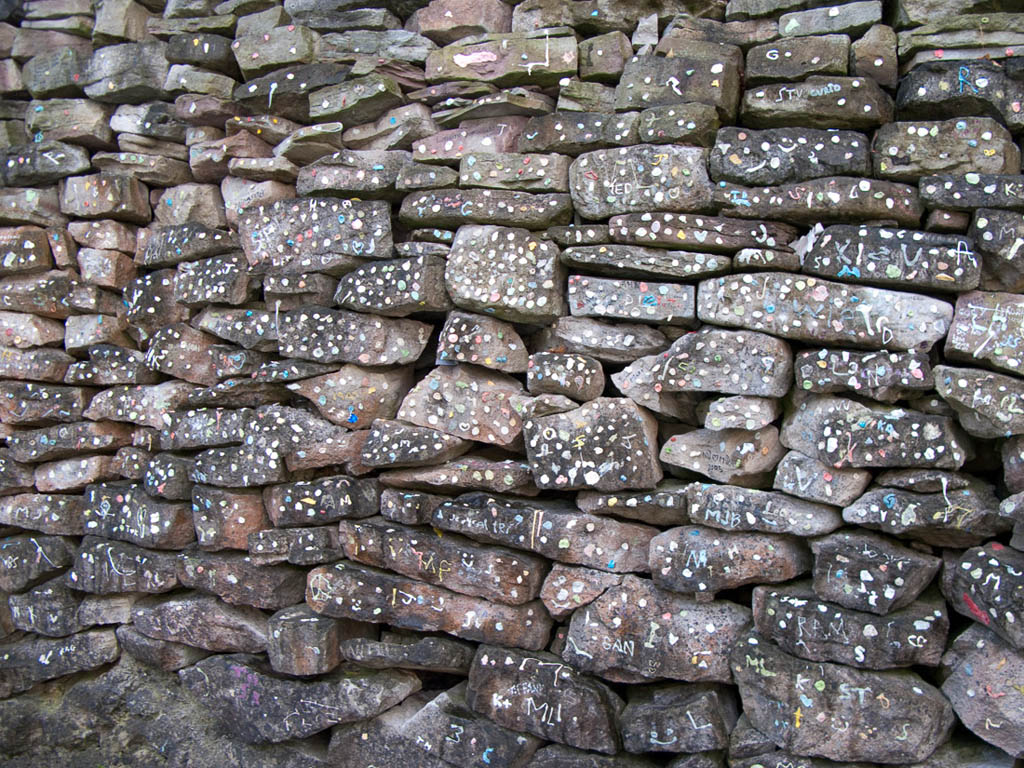 Gum wall at White Water Walk