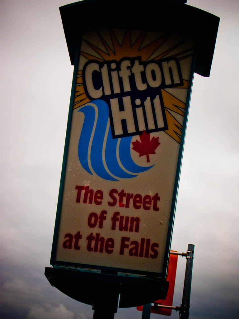 Clifton Hill sign at Niagara Falls