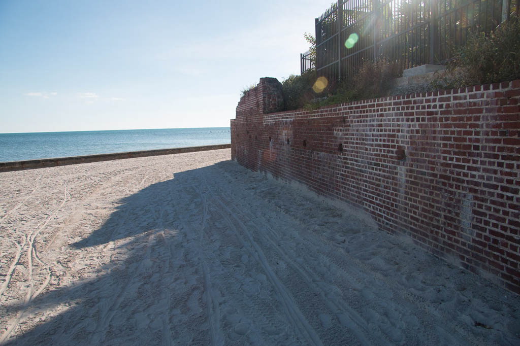 Walls to Key West Garden Club from Beach