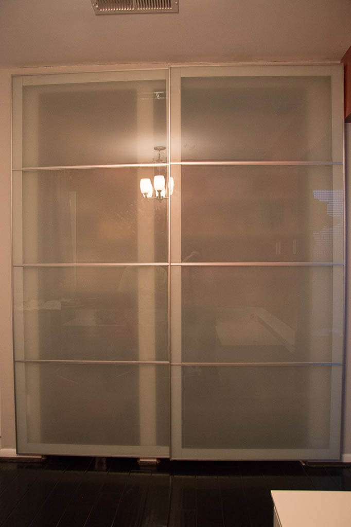 Ikea Pax doors as sliding closet doors