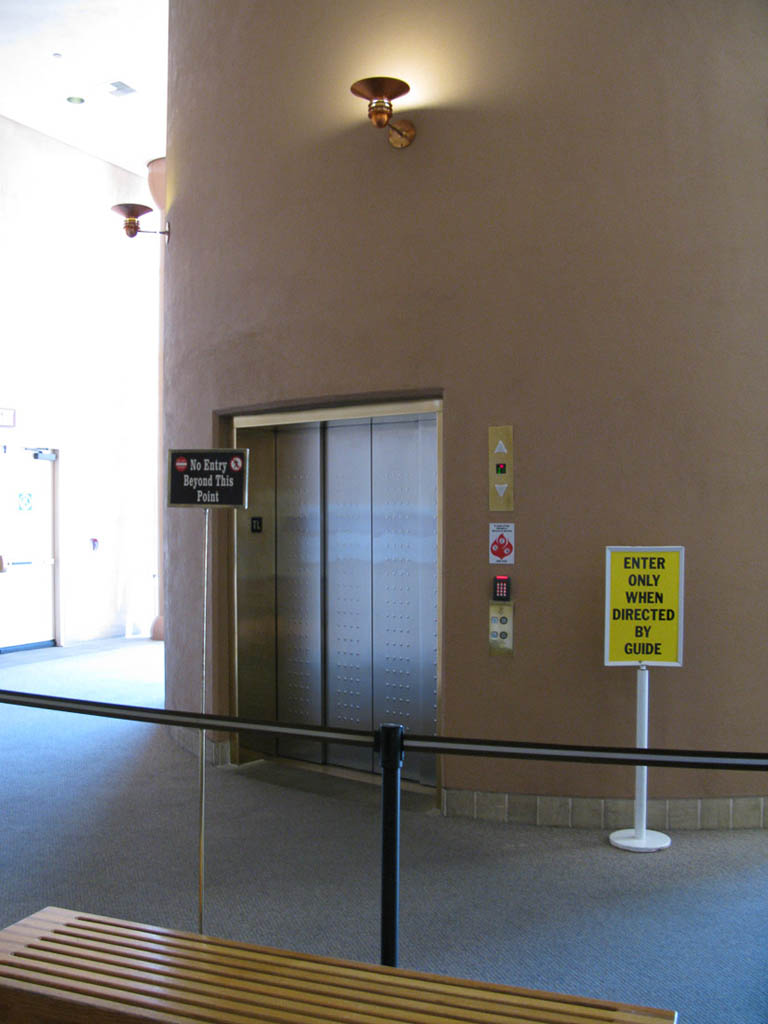 Waiting for the Elevator that takes you to the bottom of the Hoover Dam