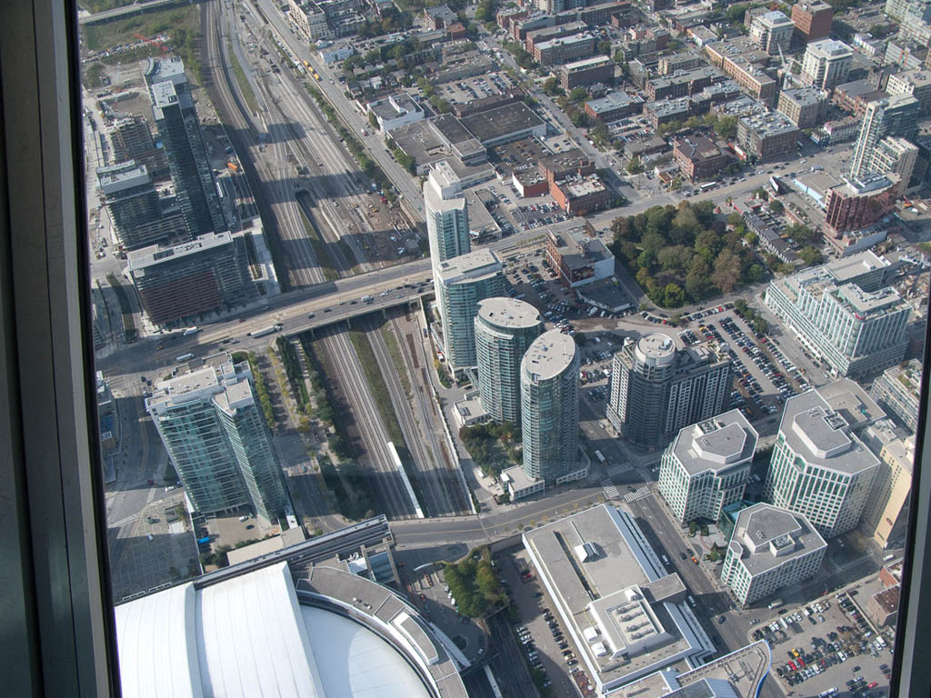 View of Toronto from CN Tower Skypod