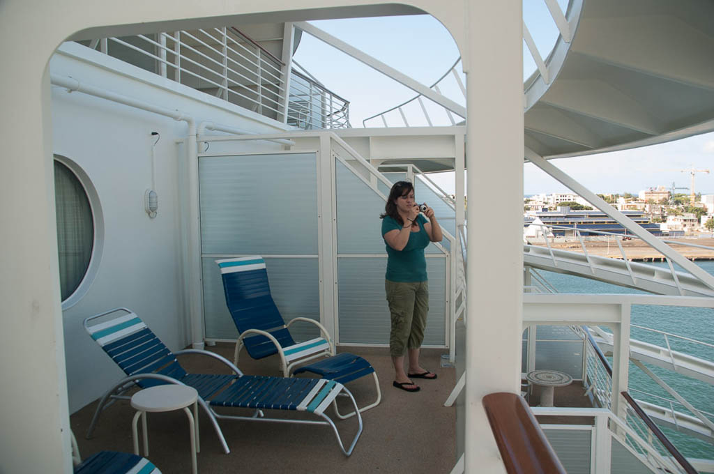 Balcony from family suite on Adventure of the Seas