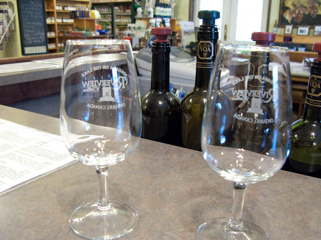 Wine tasting at Riverview Cellars