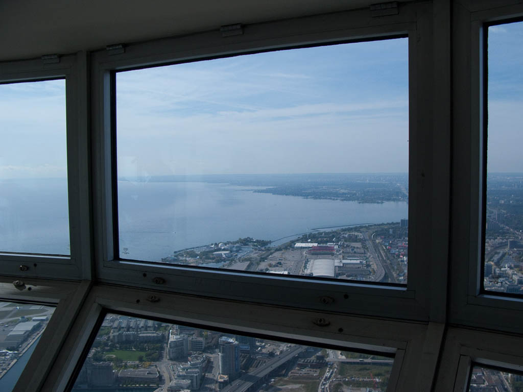 Windows in Skypod at CN Tower