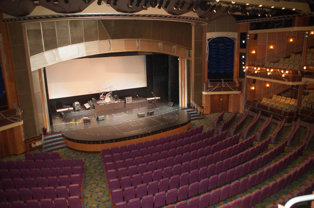 Main auditorium and theater on the Adventure of the Seas