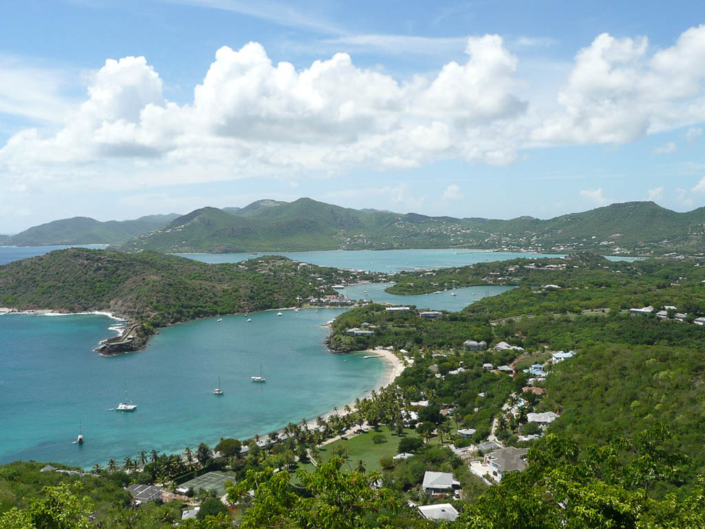 Views fromShirley Heights Lookout in Antigua