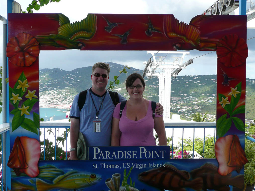 Ken and I at Paradise Point in St. Thomas