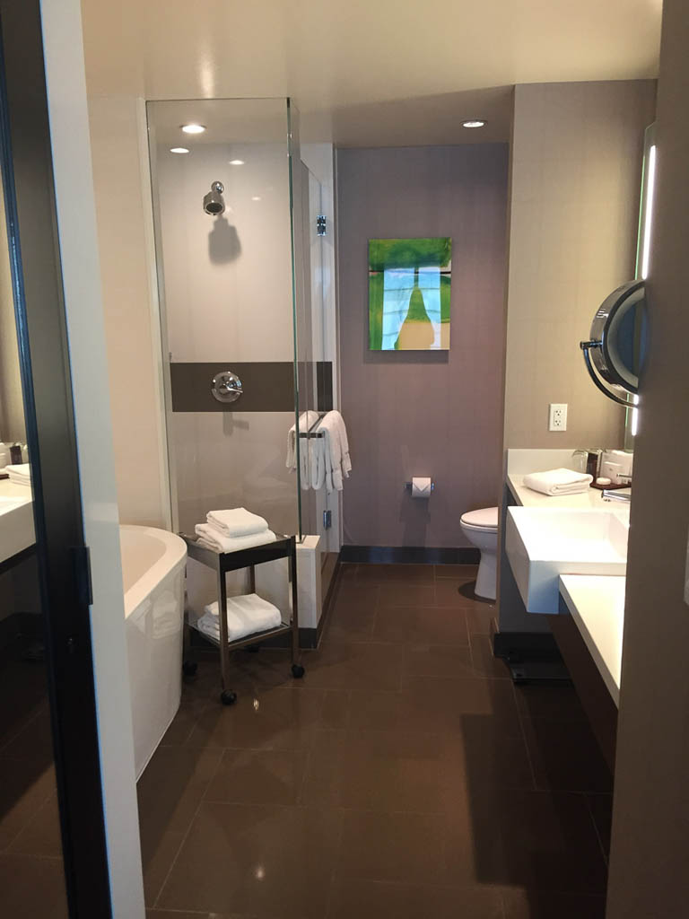 Vdara Deluxe Suite Bathroom