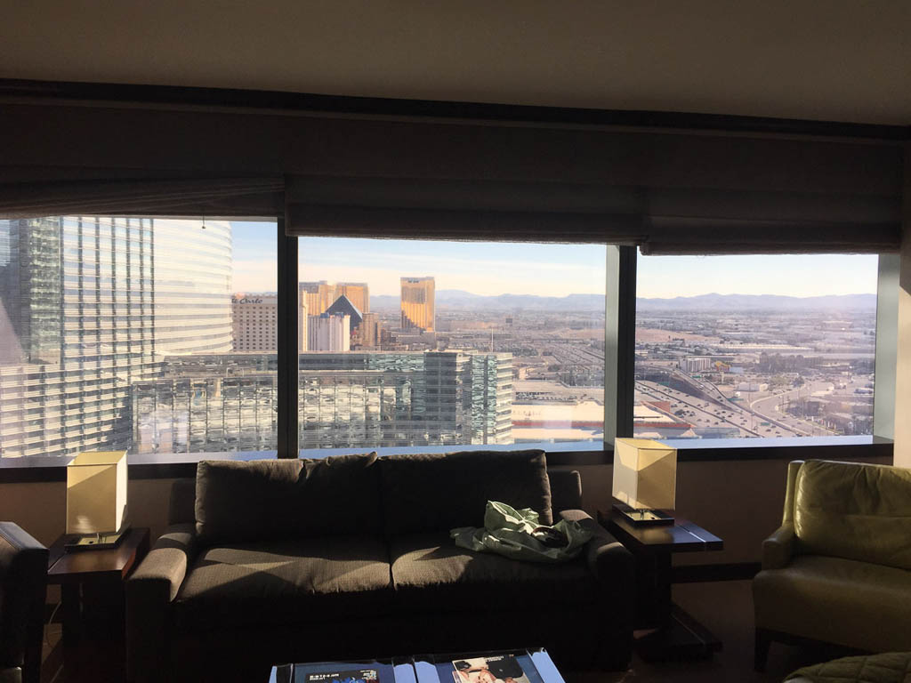 View from 31st floor in Deluxe Suite Vdara