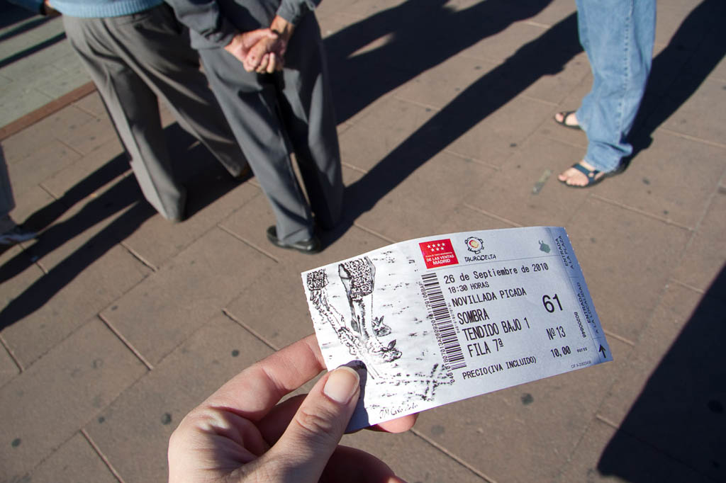 Tickets for bullfight in Madrid