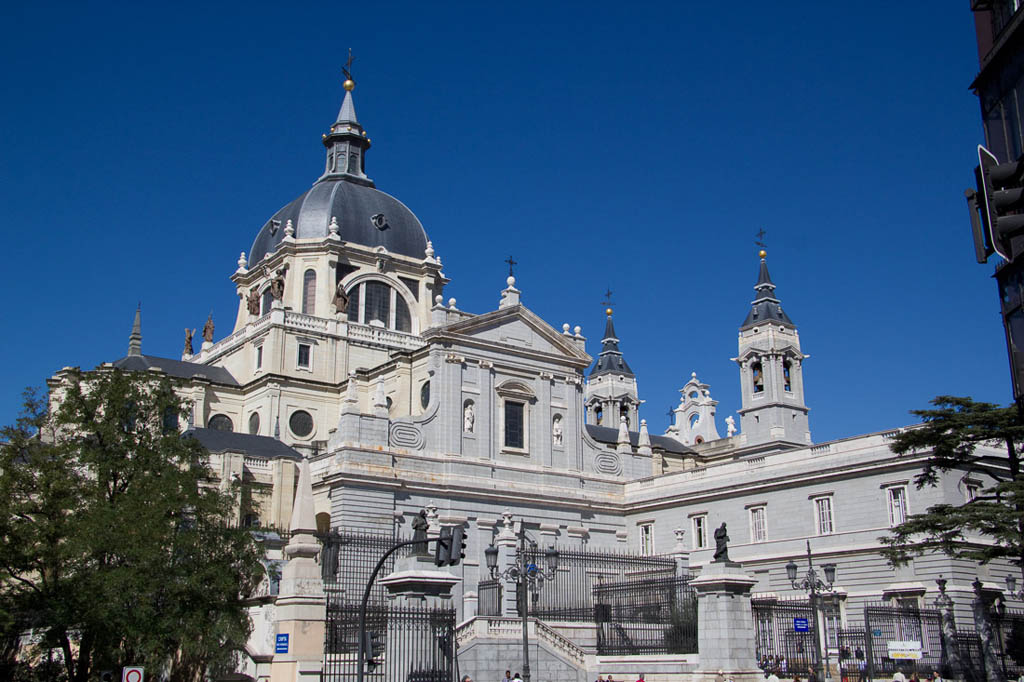 Outside Almudena Cathedral