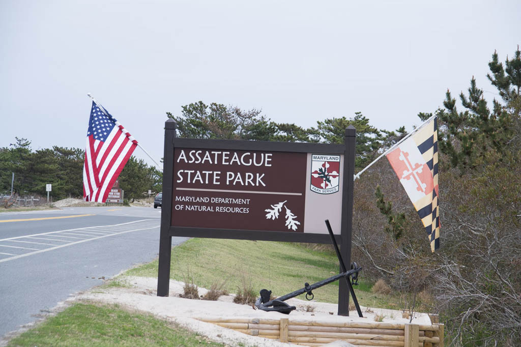 Assateague State Park entrance