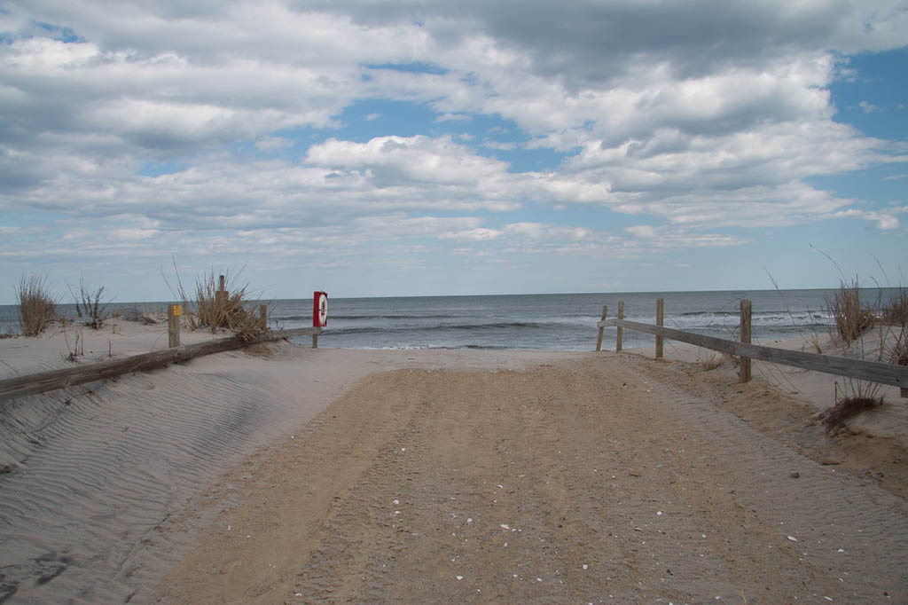 Path from campground to beach at Assateague