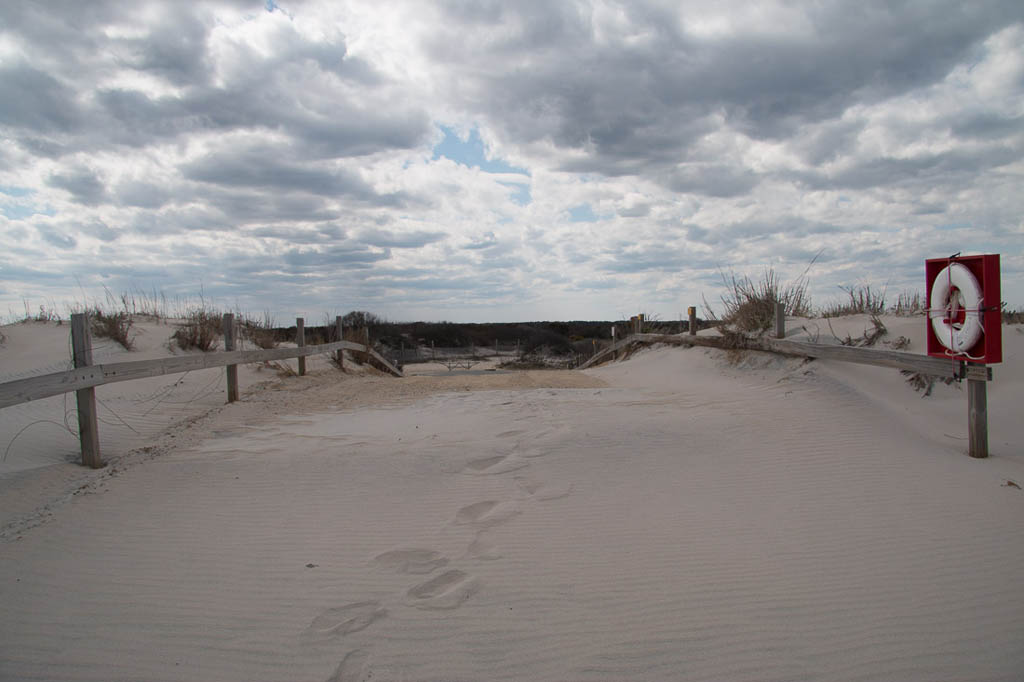 Access path to beach at Assateague Campground