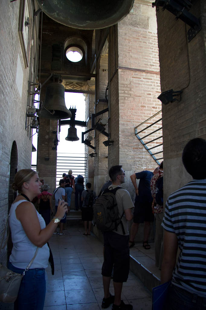 At the top of the tower at Seville Cathedral