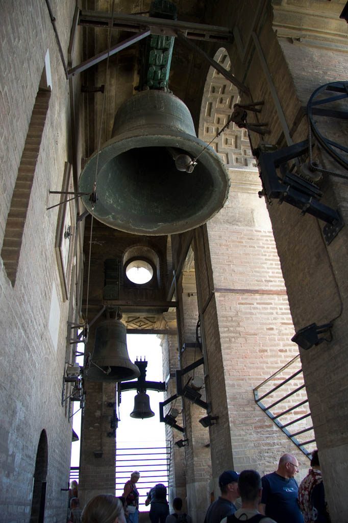 Church bells at top of Cathedral in Seville